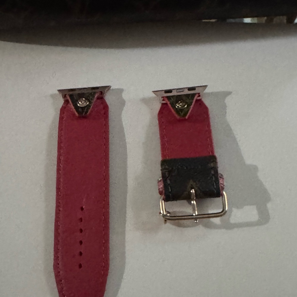 Never Worn Spark*l Apple LV Cherry Print Watch Band - Picture 4 of 6